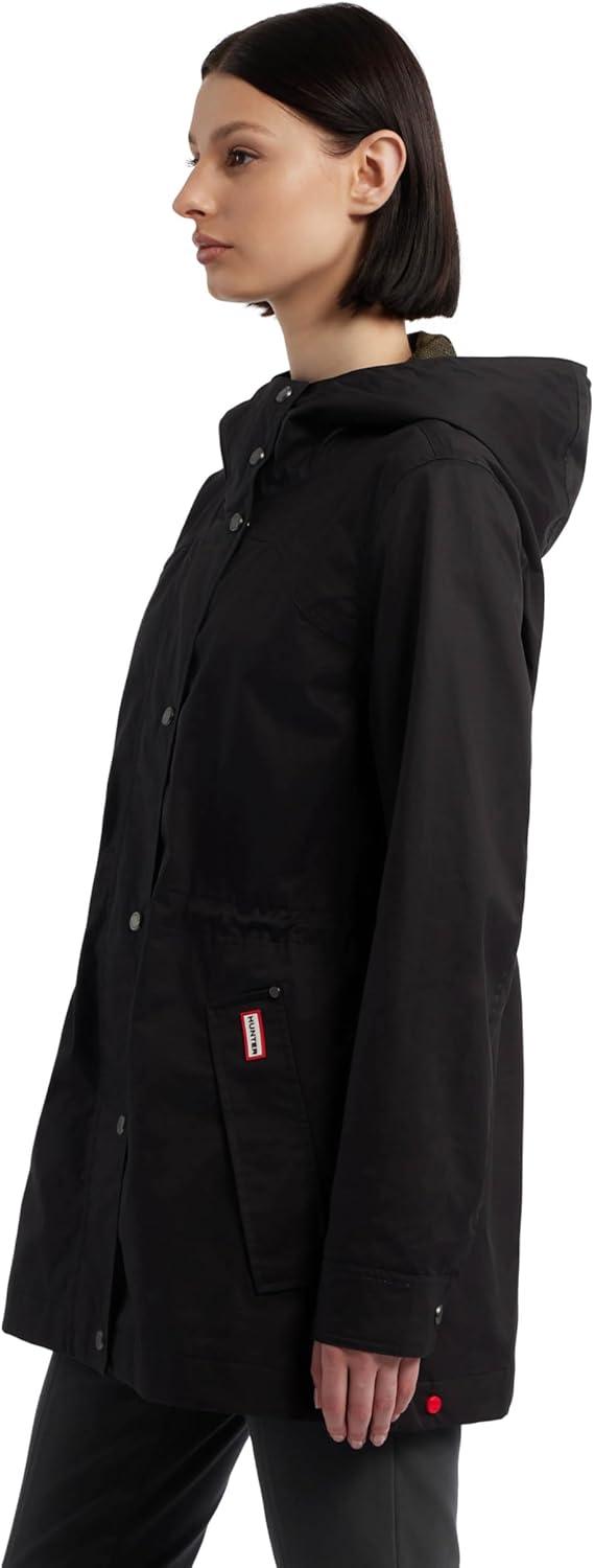 imageHUNTER Adela Cotton Canvas RAIN JacketBlizzard BlueMBlack