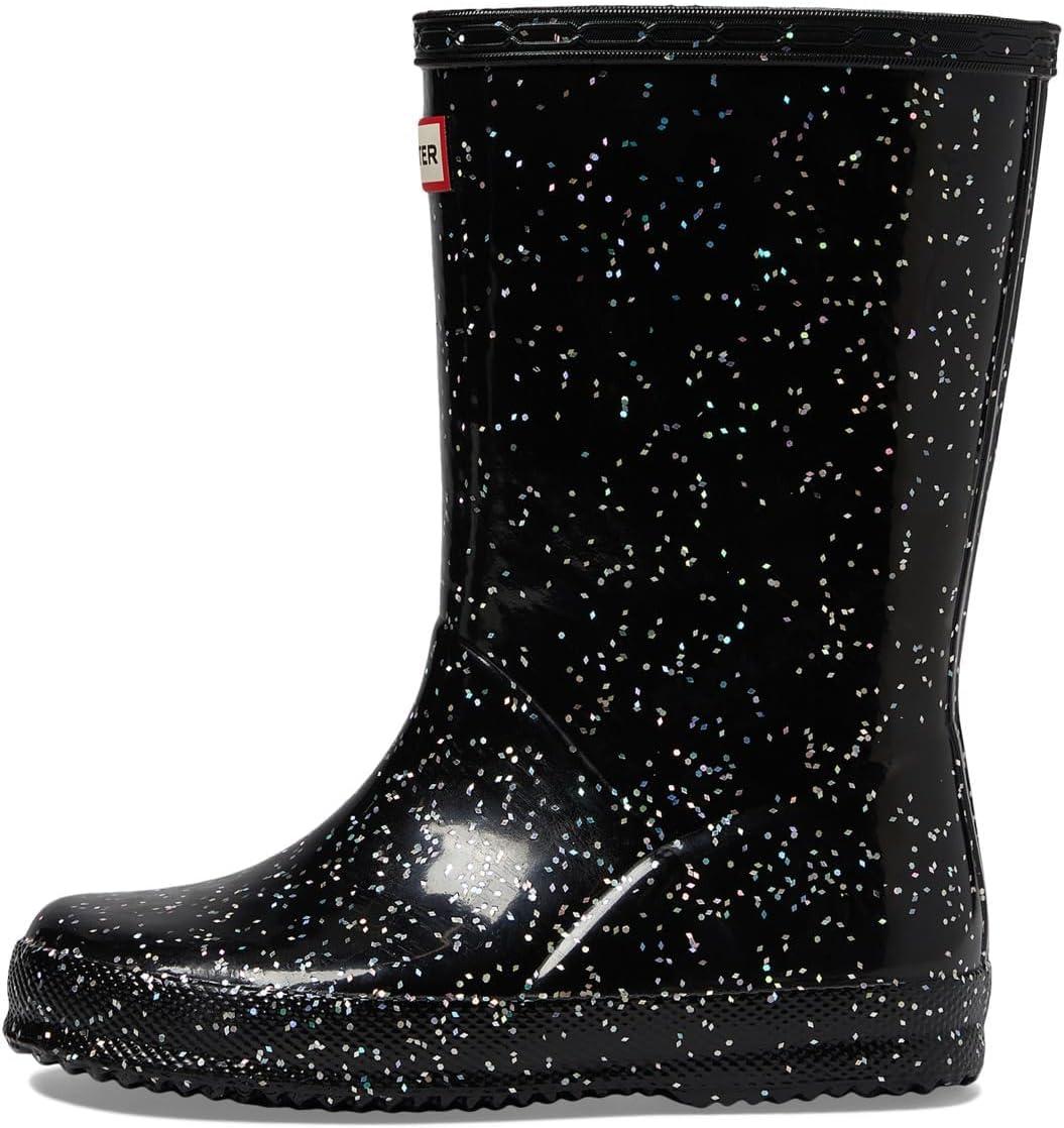 imageHUNTER UnisexChild Original First Classic Giant Glitter Rain BootBlack 2