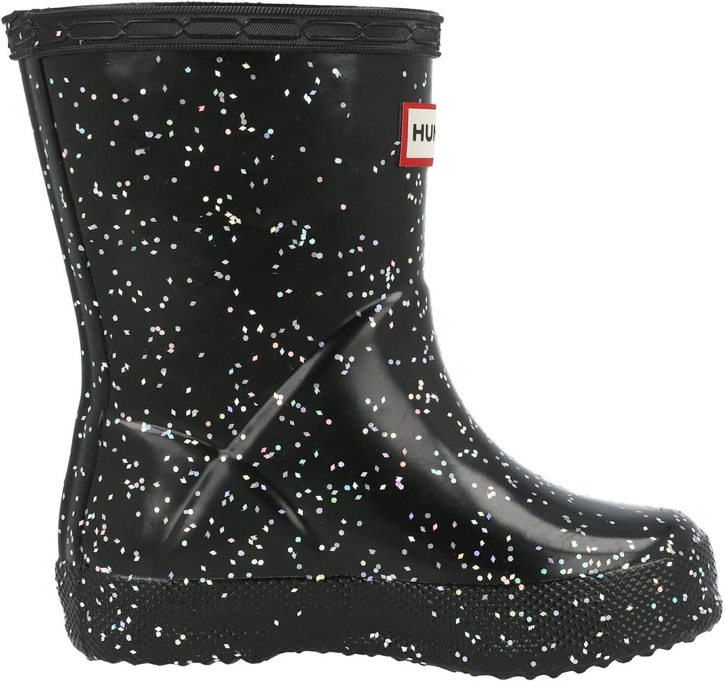 imageHUNTER UnisexChild Original First Classic Giant Glitter Rain BootBlack 2