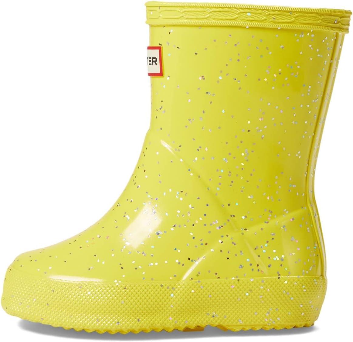 imageHUNTER UnisexChild Original First Classic Giant Glitter Rain BootIlluminating Yellow