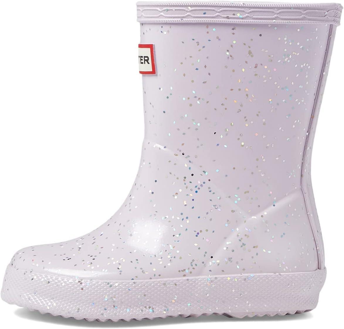 imageHUNTER UnisexChild Original First Classic Giant Glitter Rain BootTempered Mauve