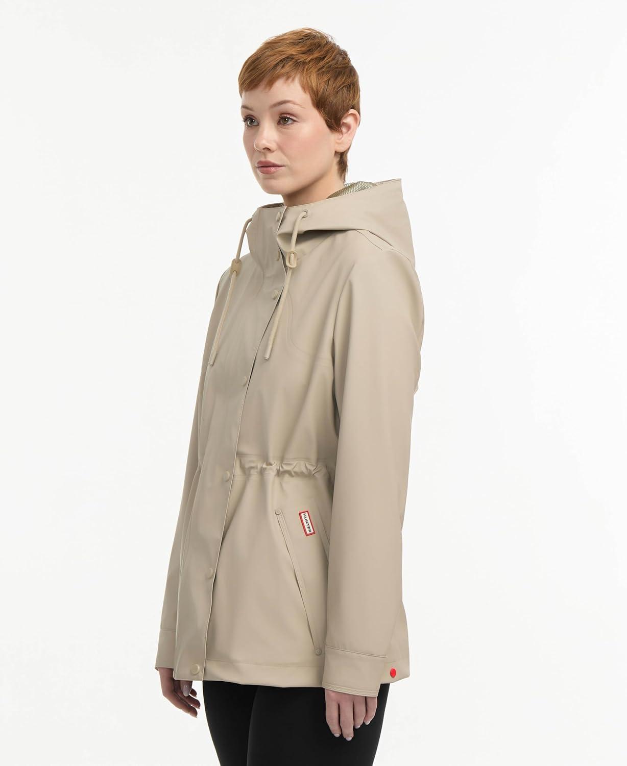 imageHUNTER Womens Abbey Short Rubberized RAIN JacketWheat