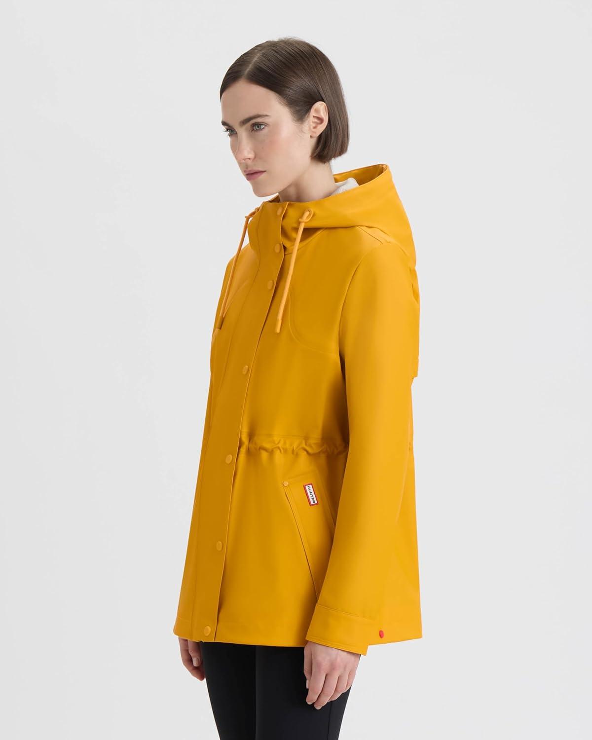 imageHUNTER Womens Abbey Short Rubberized RAIN JacketYellow