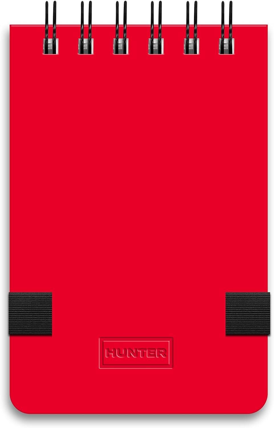 imageHunter All Weather Field Book 575 X 36 128 Pg Outdoor Notebook With Elastic Band to Protect Notes Pocket Journal With Dot Grid Stone Paper for Surveying Water ampamp Tear Resistant BlackHunter Red