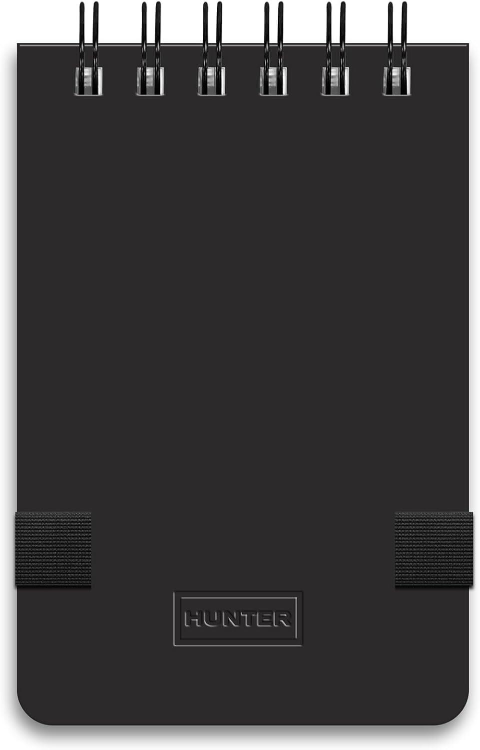 imageHunter All Weather Field Book 575 X 36 128 Pg Outdoor Notebook With Elastic Band to Protect Notes Pocket Journal With Dot Grid Stone Paper for Surveying Water ampamp Tear Resistant BlackBlack