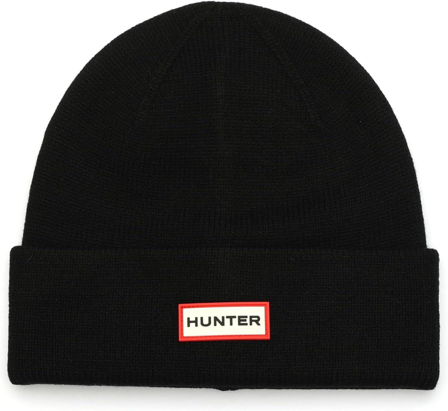 imageHunter Play Essential Cuff Beanie Hat with Brand Logo Comfortable ampamp Warm AccessoryBlack