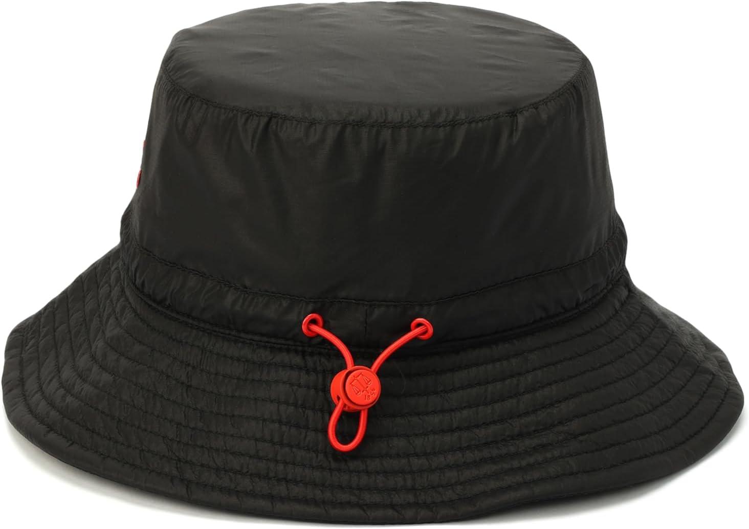 imageHunter Ripstop Bucket Hat Nylon Cap with Brand Logo Versatile AccessoryBlack
