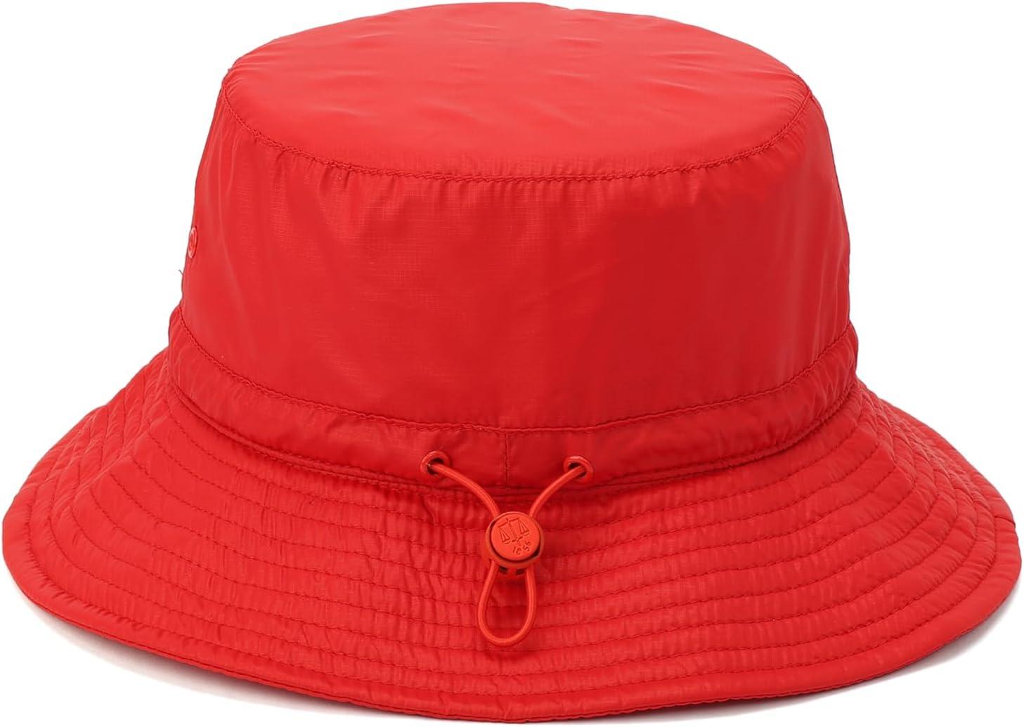imageHunter Ripstop Bucket Hat Nylon Cap with Brand Logo Versatile AccessoryRed