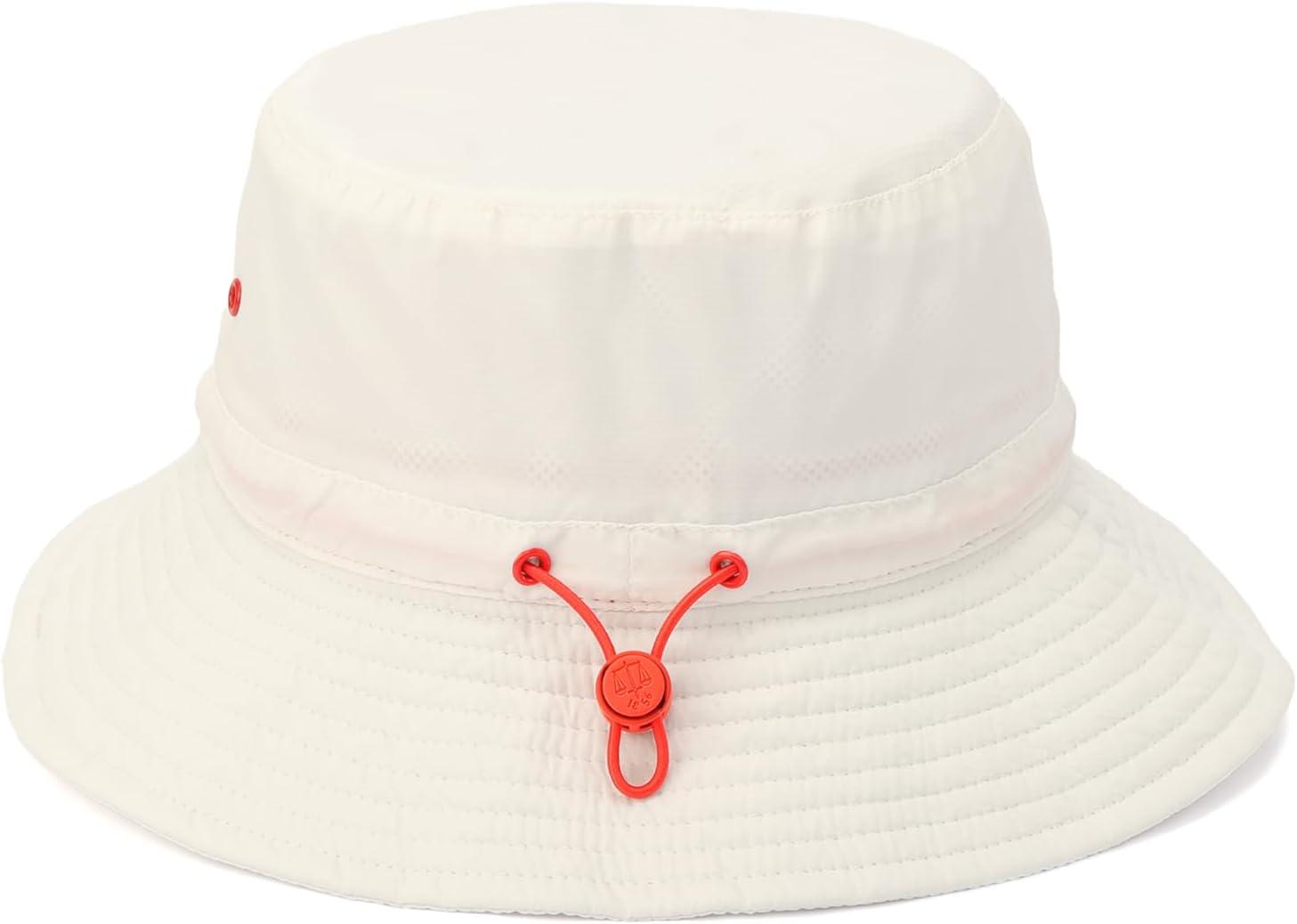 imageHunter Ripstop Bucket Hat Nylon Cap with Brand Logo Versatile AccessoryWhite