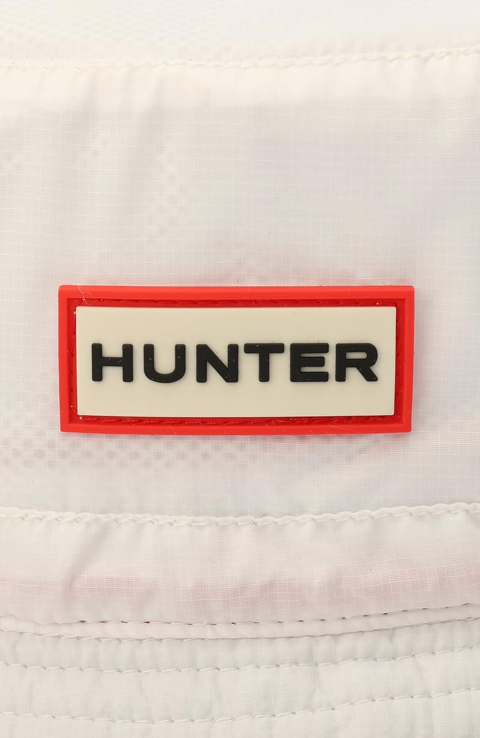 imageHunter Ripstop Bucket Hat Nylon Cap with Brand Logo Versatile AccessoryWhite