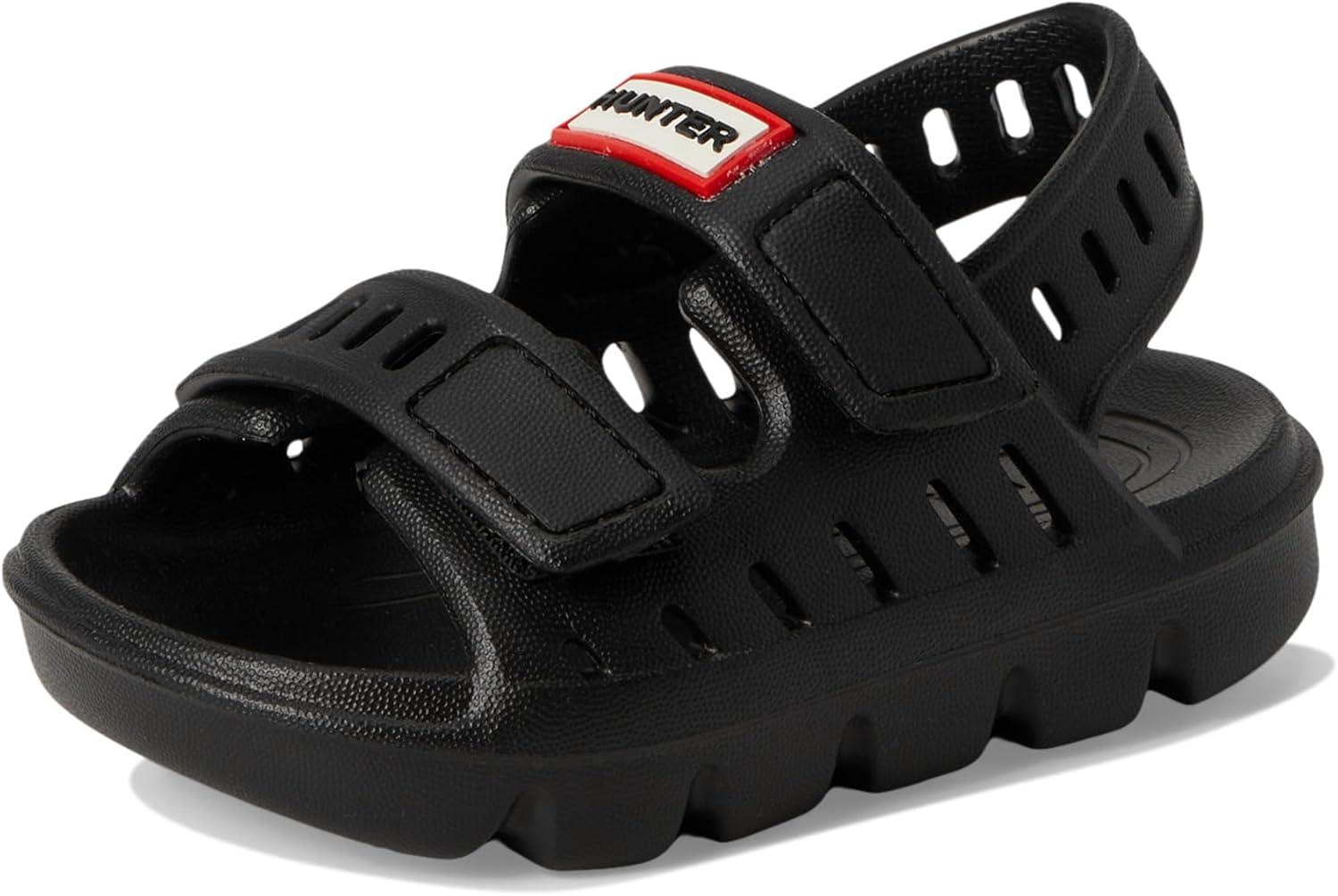 imageHunter UnisexChild Dottie ToddlerLittle Kid Flat SandalBlack