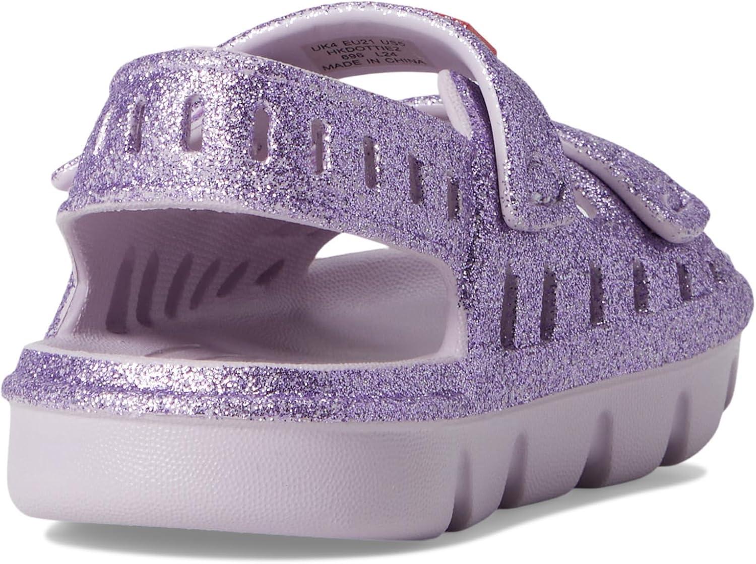 imageHunter UnisexChild Dottie ToddlerLittle Kid Flat SandalMedium Purple Glitter