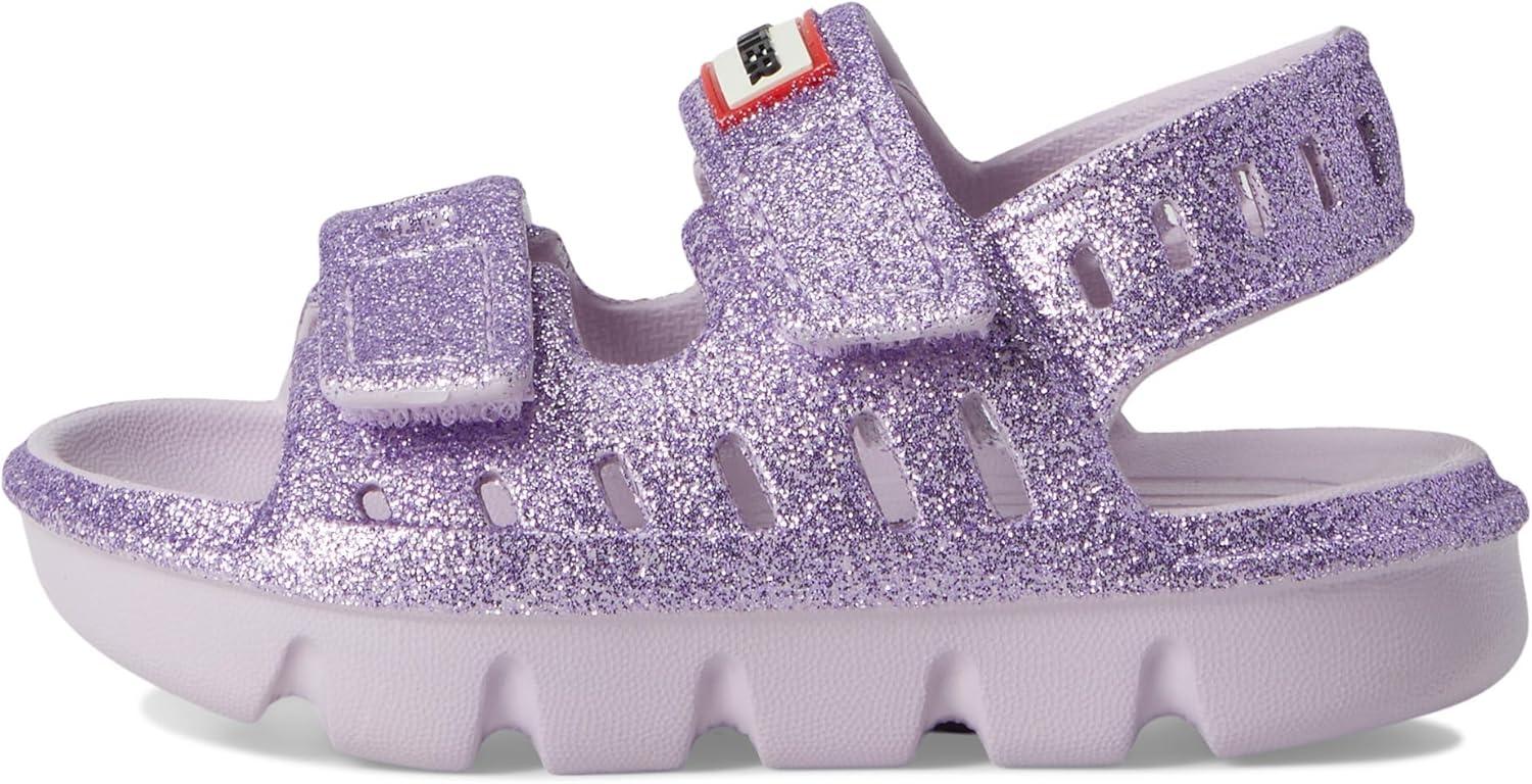 imageHunter UnisexChild Dottie ToddlerLittle Kid Flat SandalMedium Purple Glitter