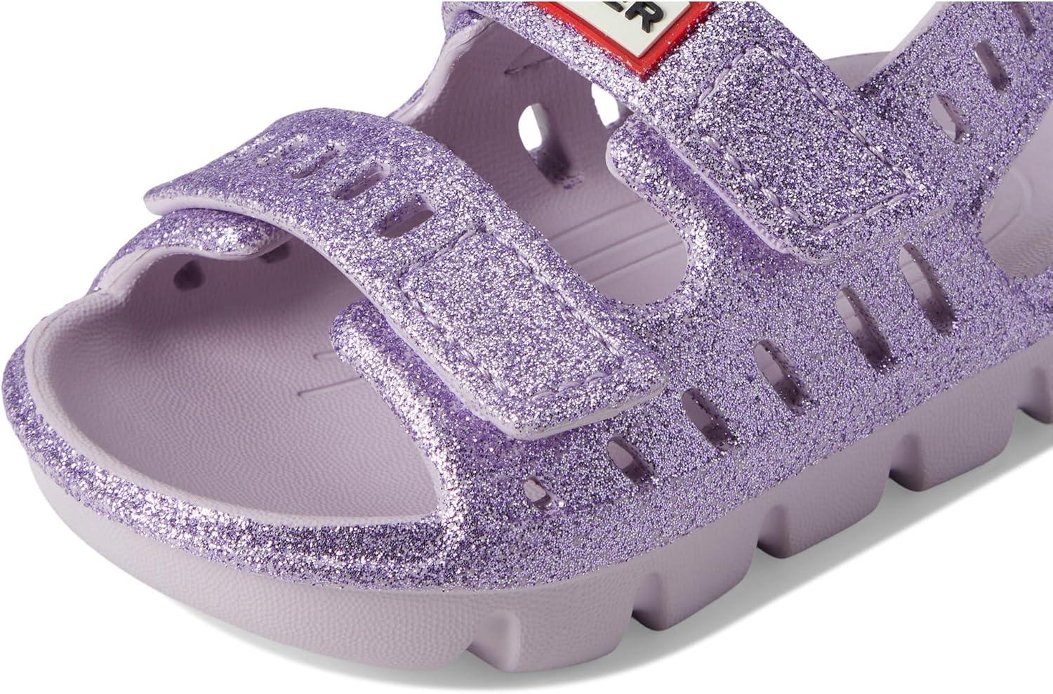 imageHunter UnisexChild Dottie ToddlerLittle Kid Flat SandalMedium Purple Glitter