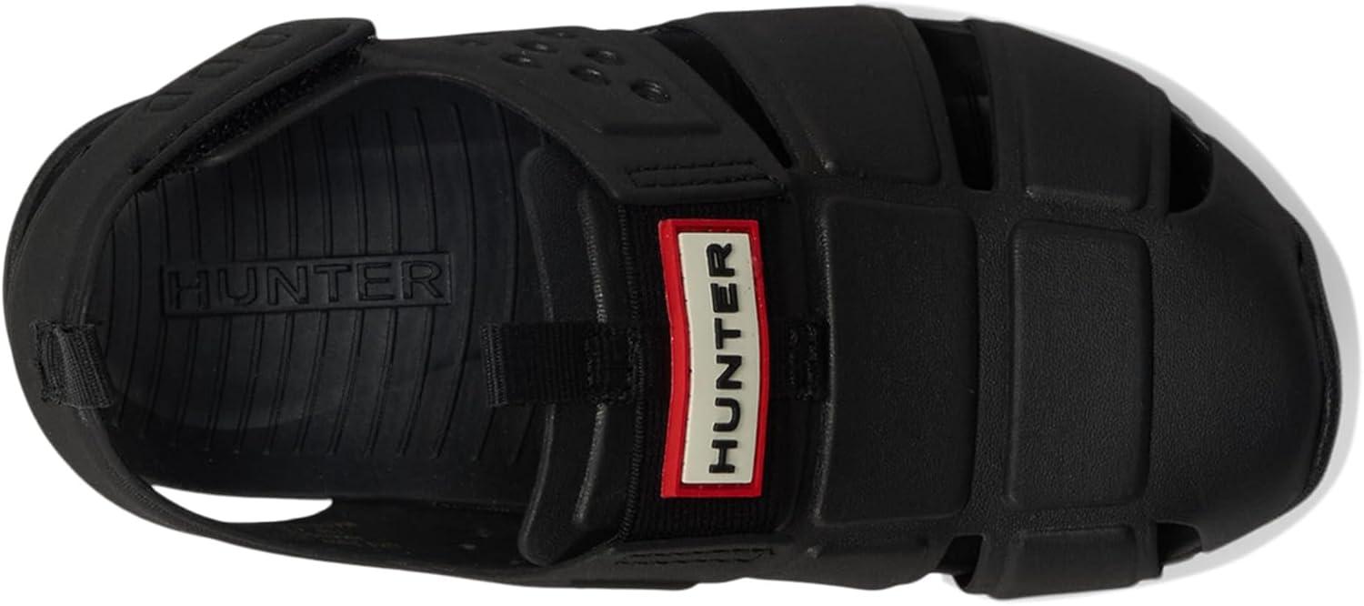 imageHunter UnisexChild Edosa ToddlerLittle Kid Flat SandalBlack