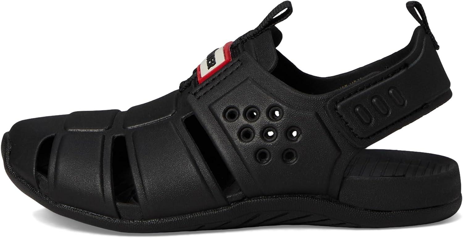 imageHunter UnisexChild Edosa ToddlerLittle Kid Flat SandalBlack