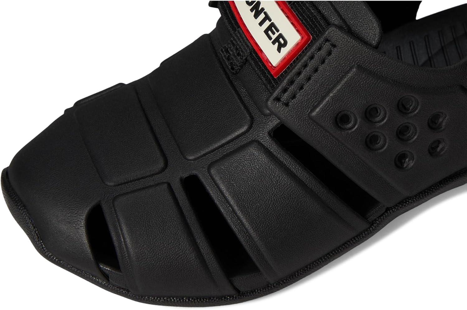 imageHunter UnisexChild Edosa ToddlerLittle Kid Flat SandalBlack