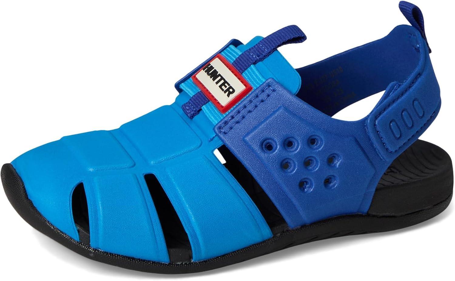 imageHunter UnisexChild Edosa ToddlerLittle Kid Flat SandalMedium Blue Multi