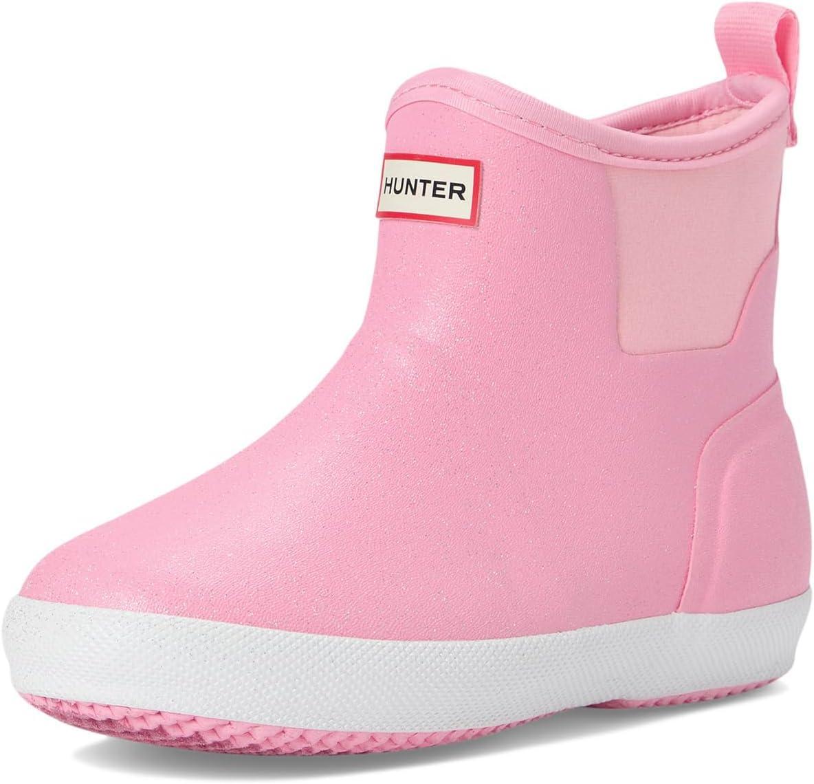 imageHunter UnisexChild Finley ToddlerLittle Kid Rain BootLight Pink Glitter