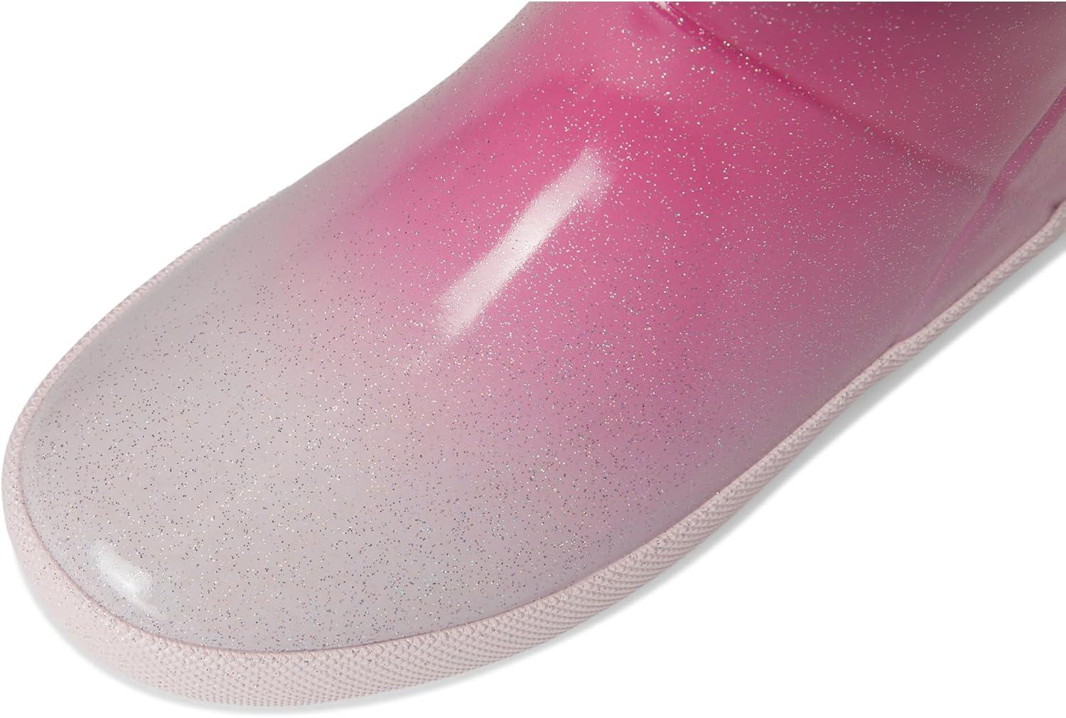 imageHunter UnisexChild First Starcloud ToddlerLittle Kid Rain BootDark Pink Ombre Glitter
