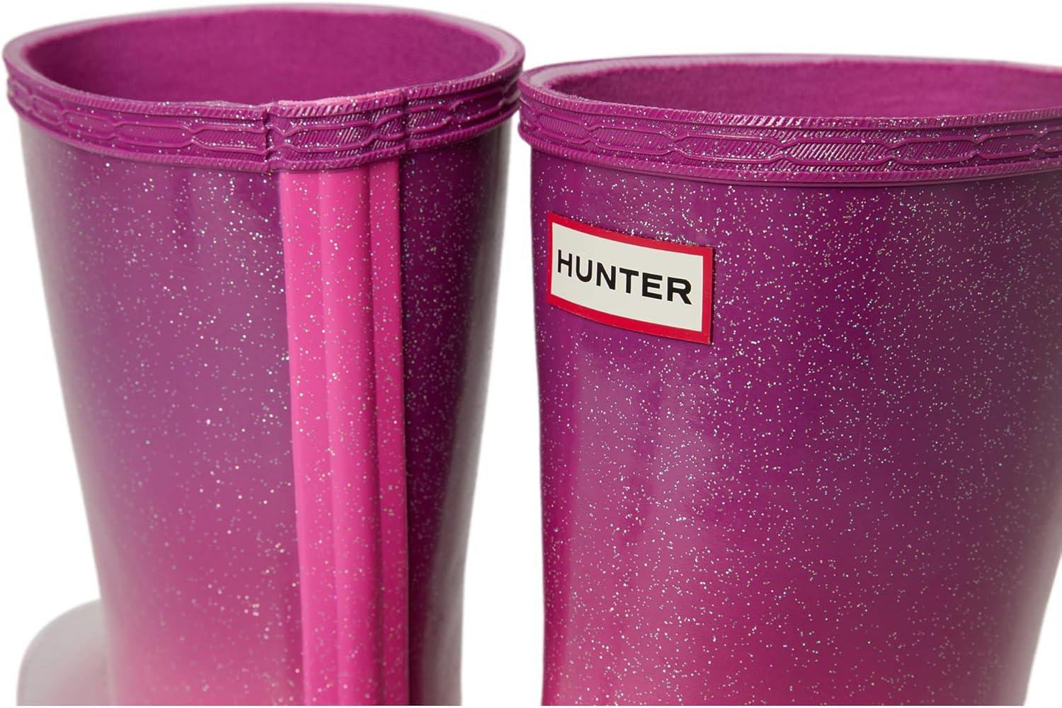 imageHunter UnisexChild First Starcloud ToddlerLittle Kid Rain BootDark Pink Ombre Glitter