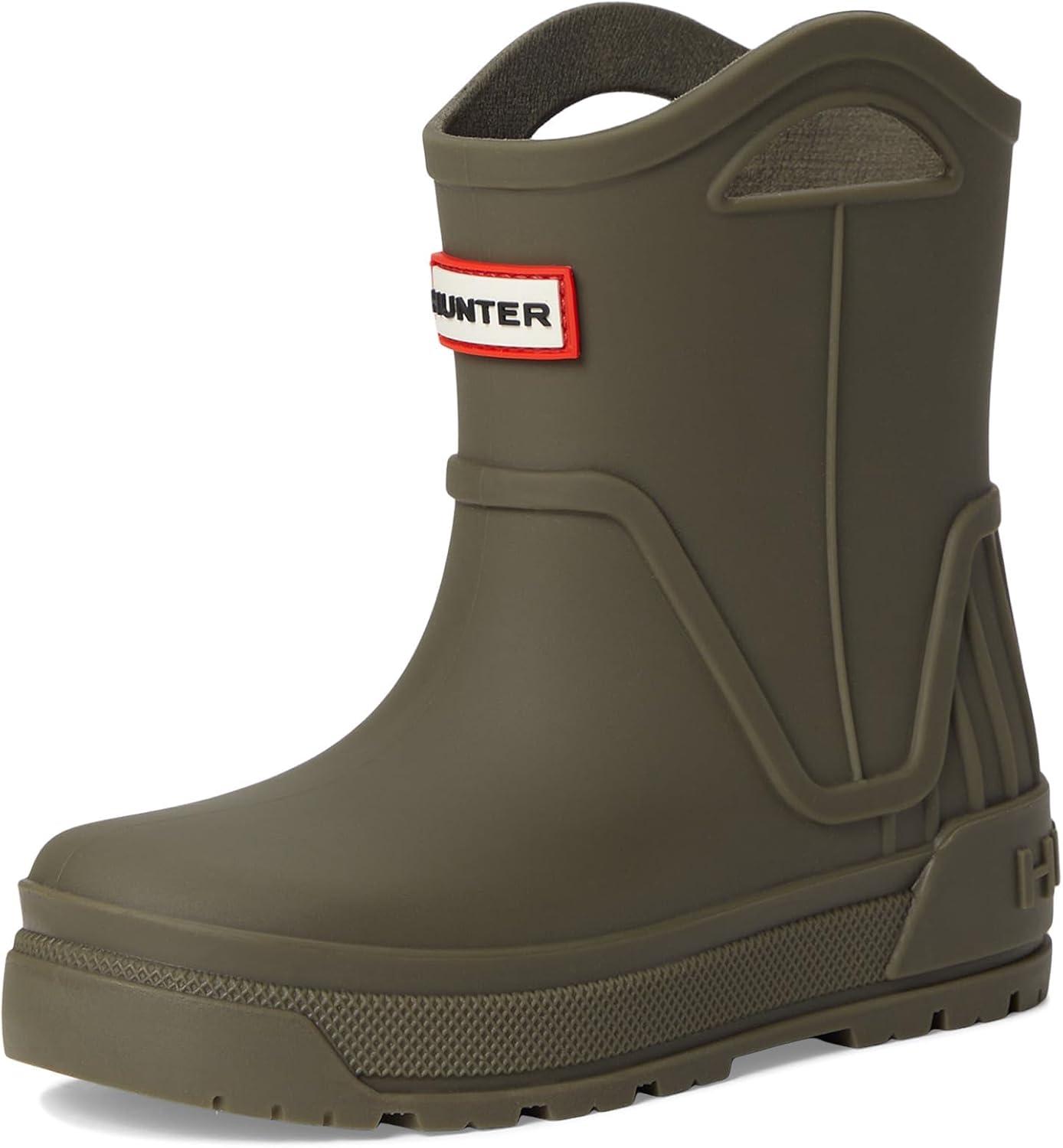imageHunter UnisexChild Georgey ToddlerLittle Kid Rain BootDark Green