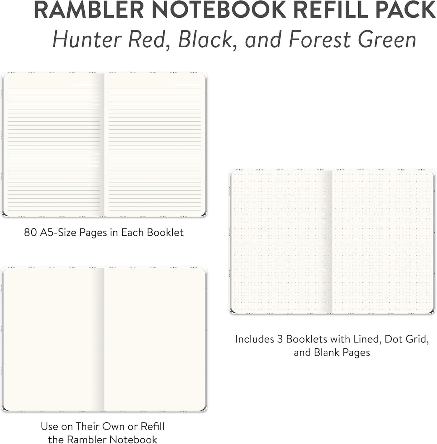 imageHunter Variety Rambler Notebook Refill 3Pack
