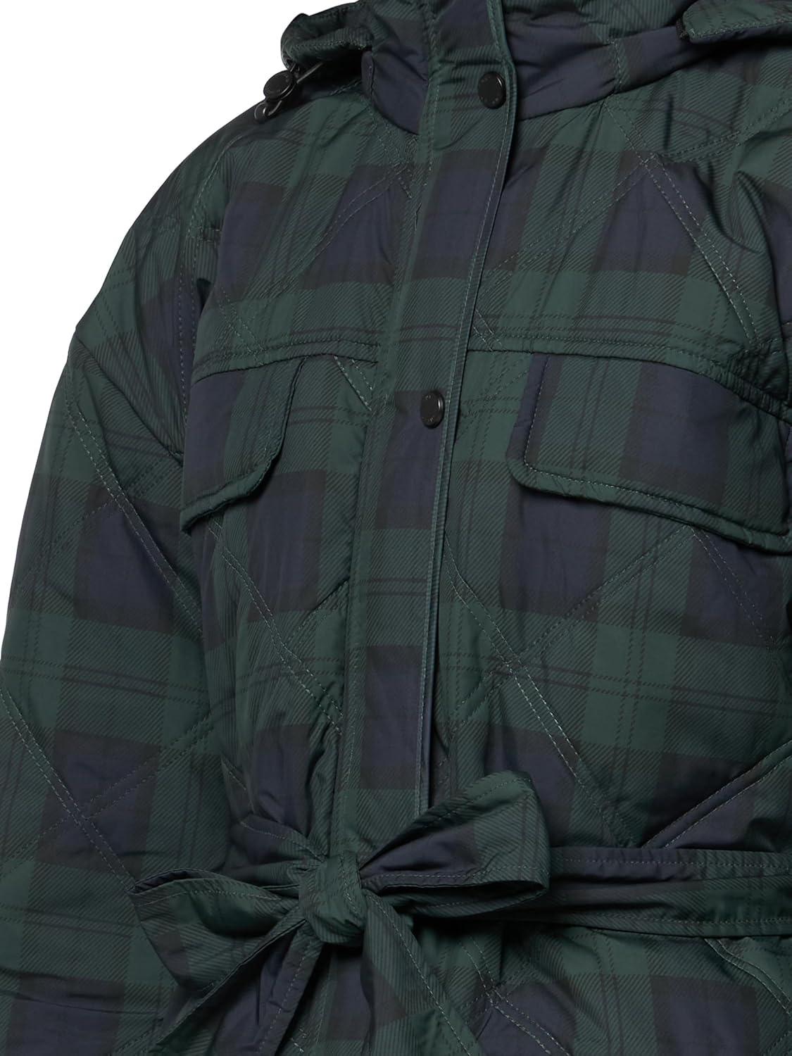 imageHunter Womens Friday Semi Cire Self Packable Quilted JacketBlackwatch Core Plaid