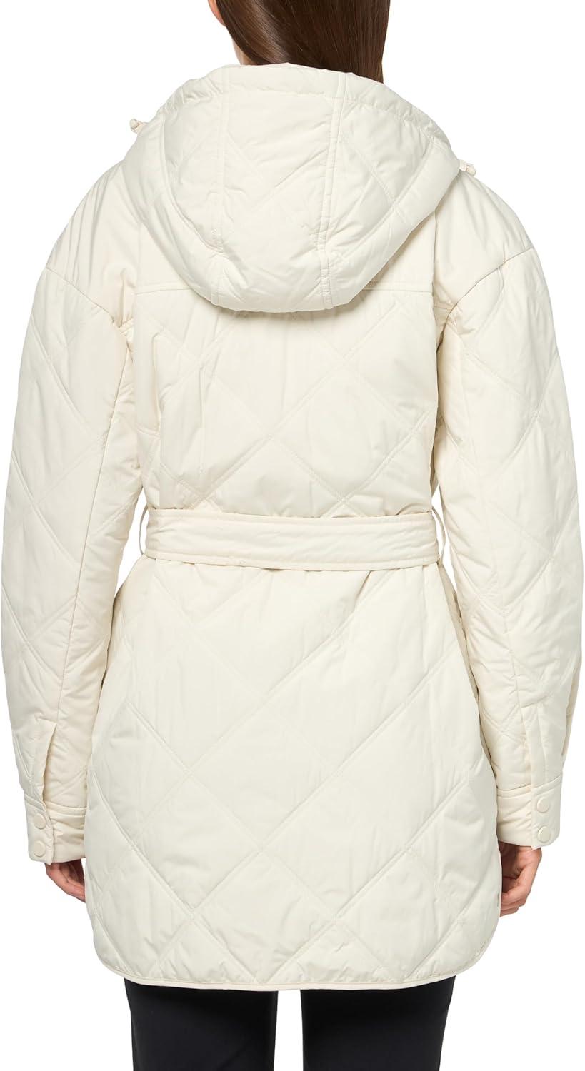 imageHunter Womens Friday Semi Cire Self Packable Quilted JacketCream