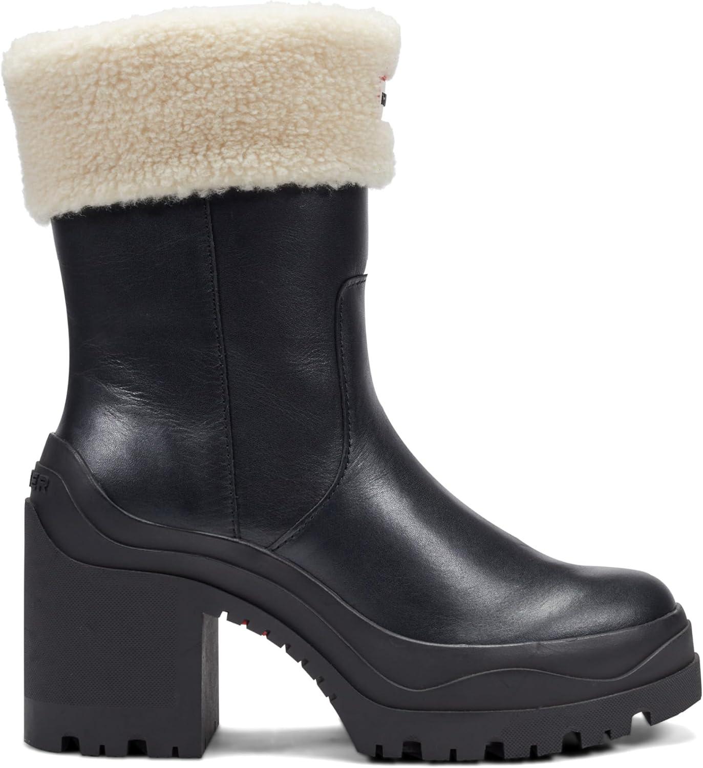 imageHunter Womens Marisol Waterproof Ankle BootBlack Leather