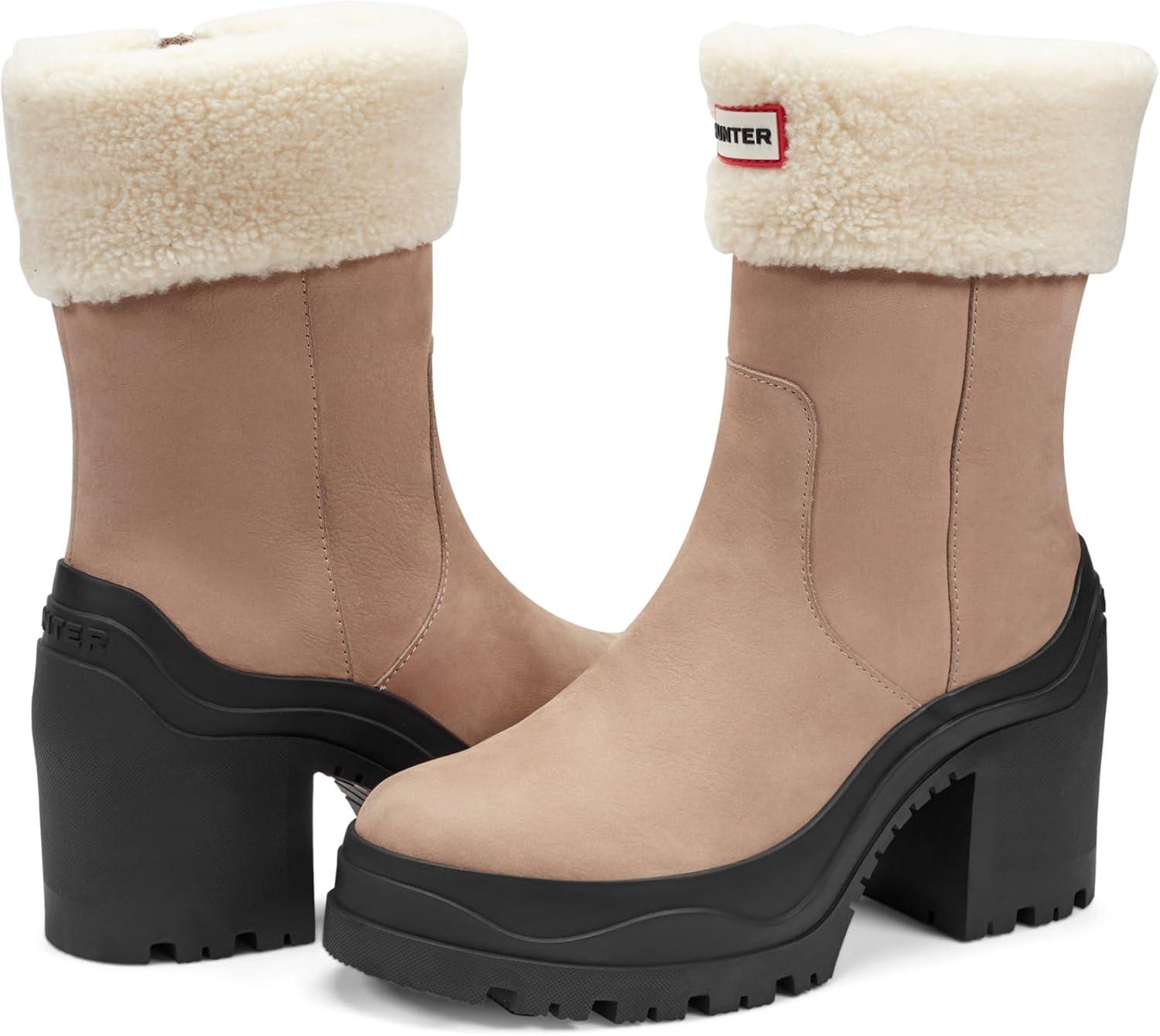 imageHunter Womens Marisol Waterproof Ankle BootMedium Natural Nubuck