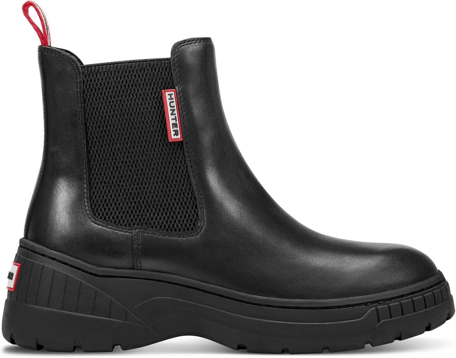 imageHunter Womens Neveah Waterproof Chelsea BootBlack Leather