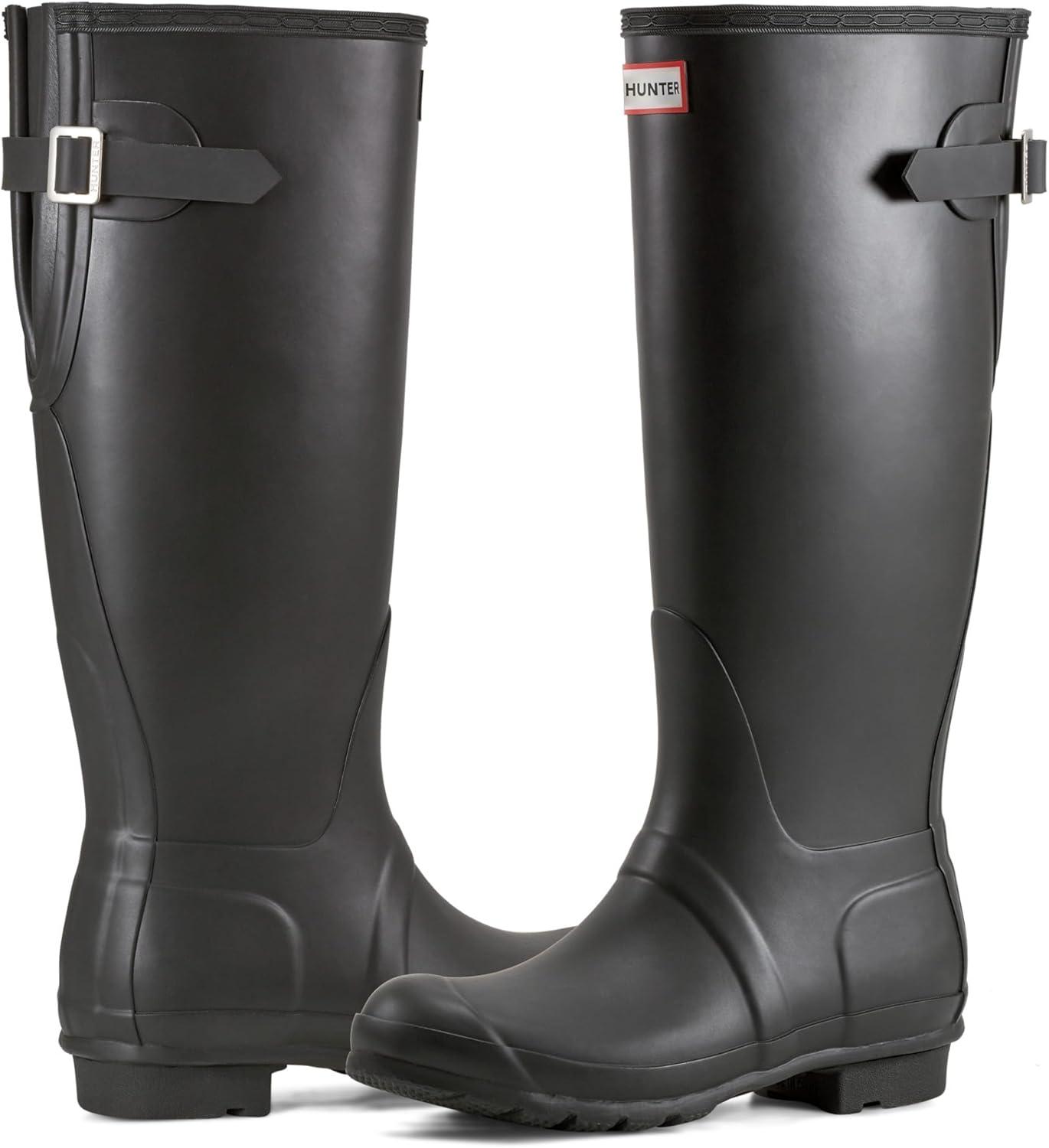 imageHunter Womens Original Back Adjustable BootsBlack Matte