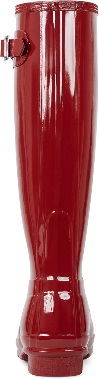 imageHunter Womens Original Tall Gloss Rain BootsMilitary Red