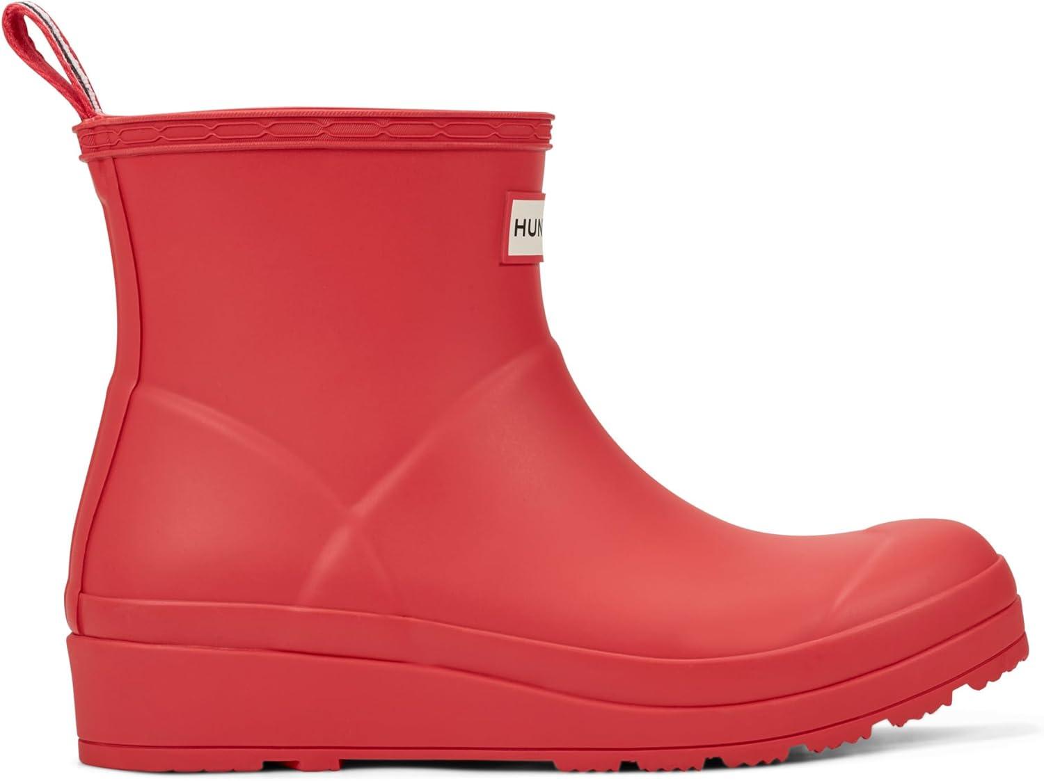 imageHunter Womens Play Short Rain BootLogo Red
