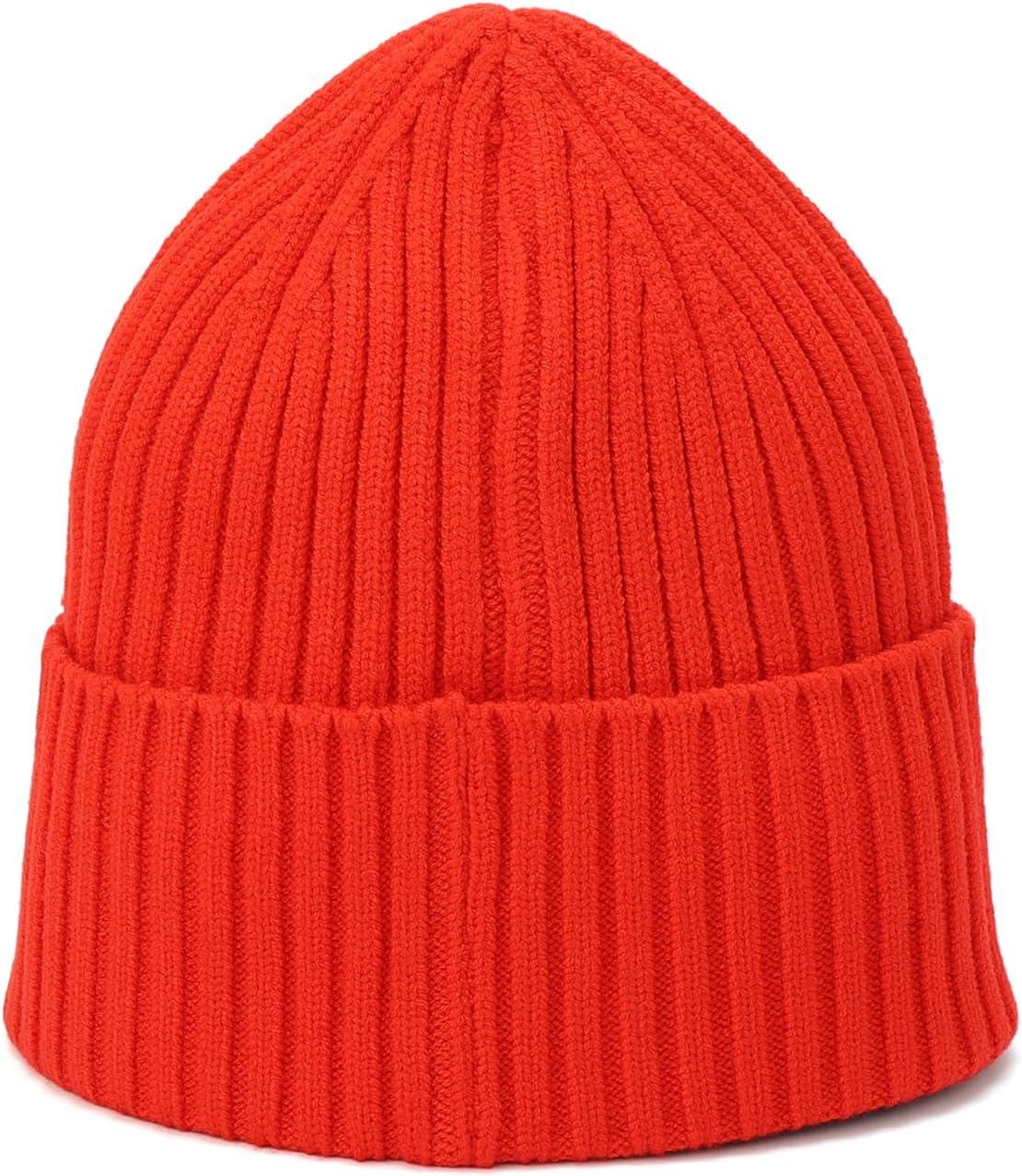 imageHunter Womens Play Tonal Logo Cuff Beanie Hat with Brand Logo Comfortable ampamp Warm AccessoryHunter Red