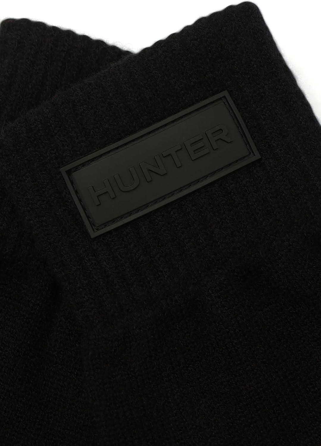 imageHunter Womens Play Tonal Logo Knit Glove Gloves with Brand Logo Comfortable ampamp Warm AccessoryBlack