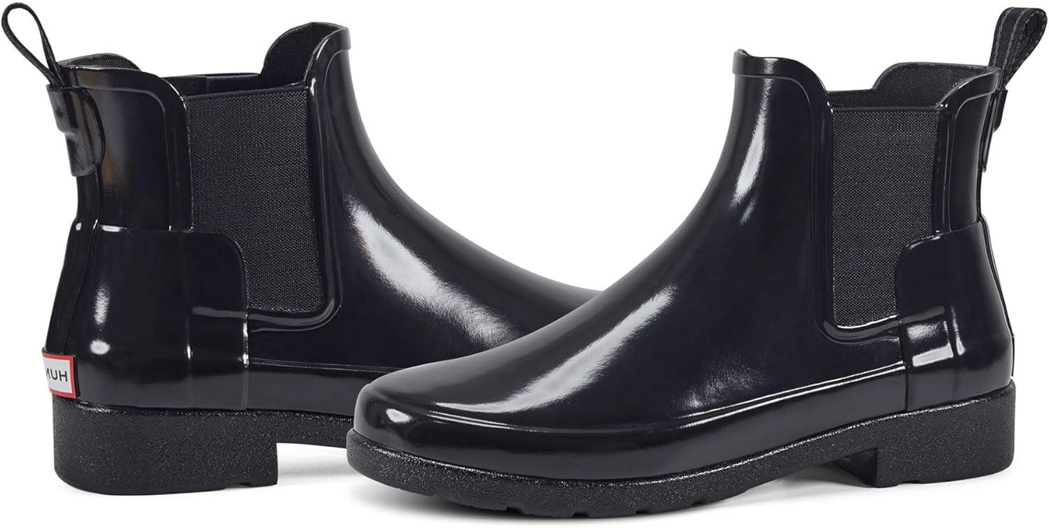 imageHunter Womens Refined Chelsea Gloss BootBlack