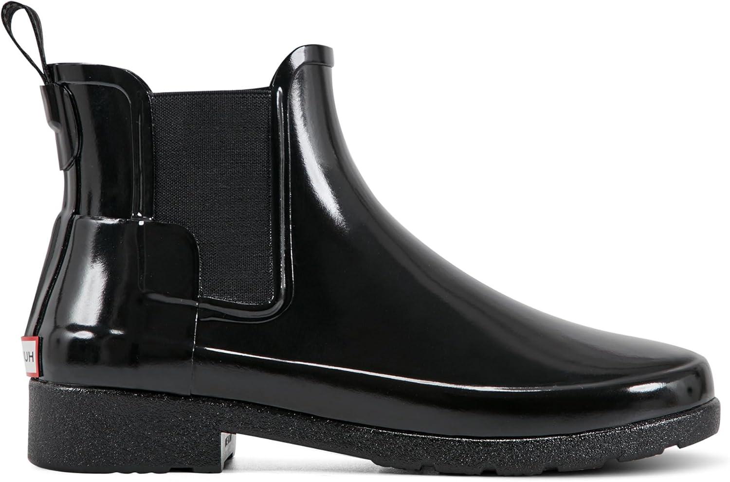 imageHunter Womens Refined Chelsea Gloss BootBlack