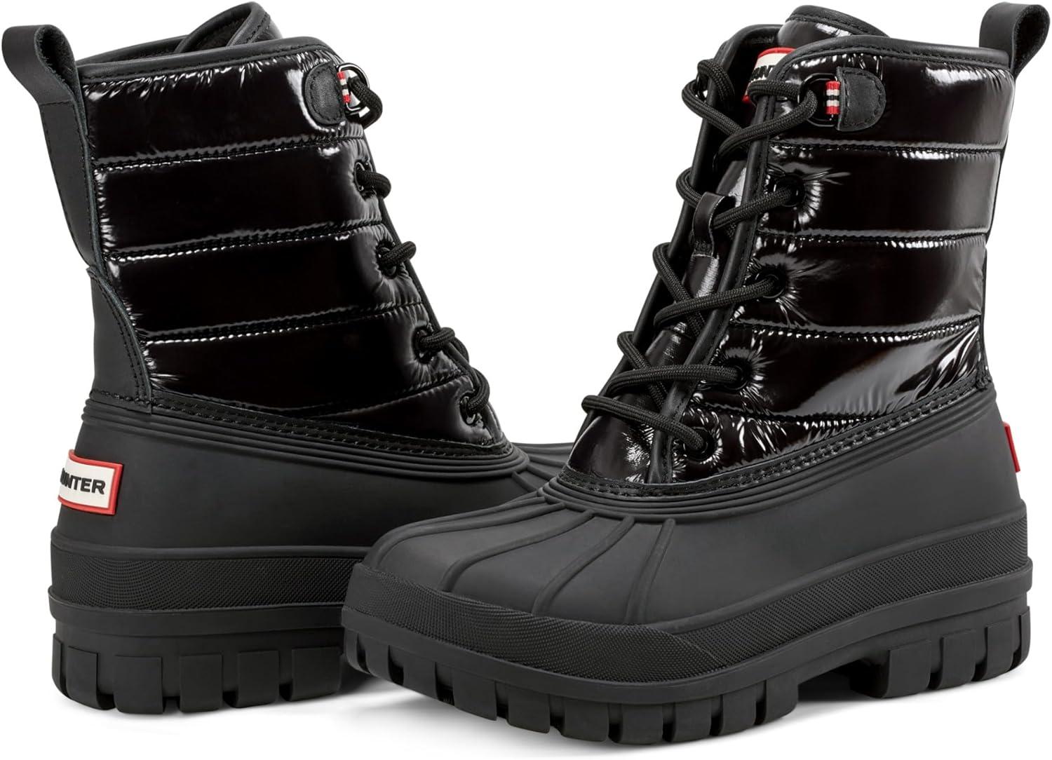 imageHunter Womens Stanly Snow BootBlack Leather