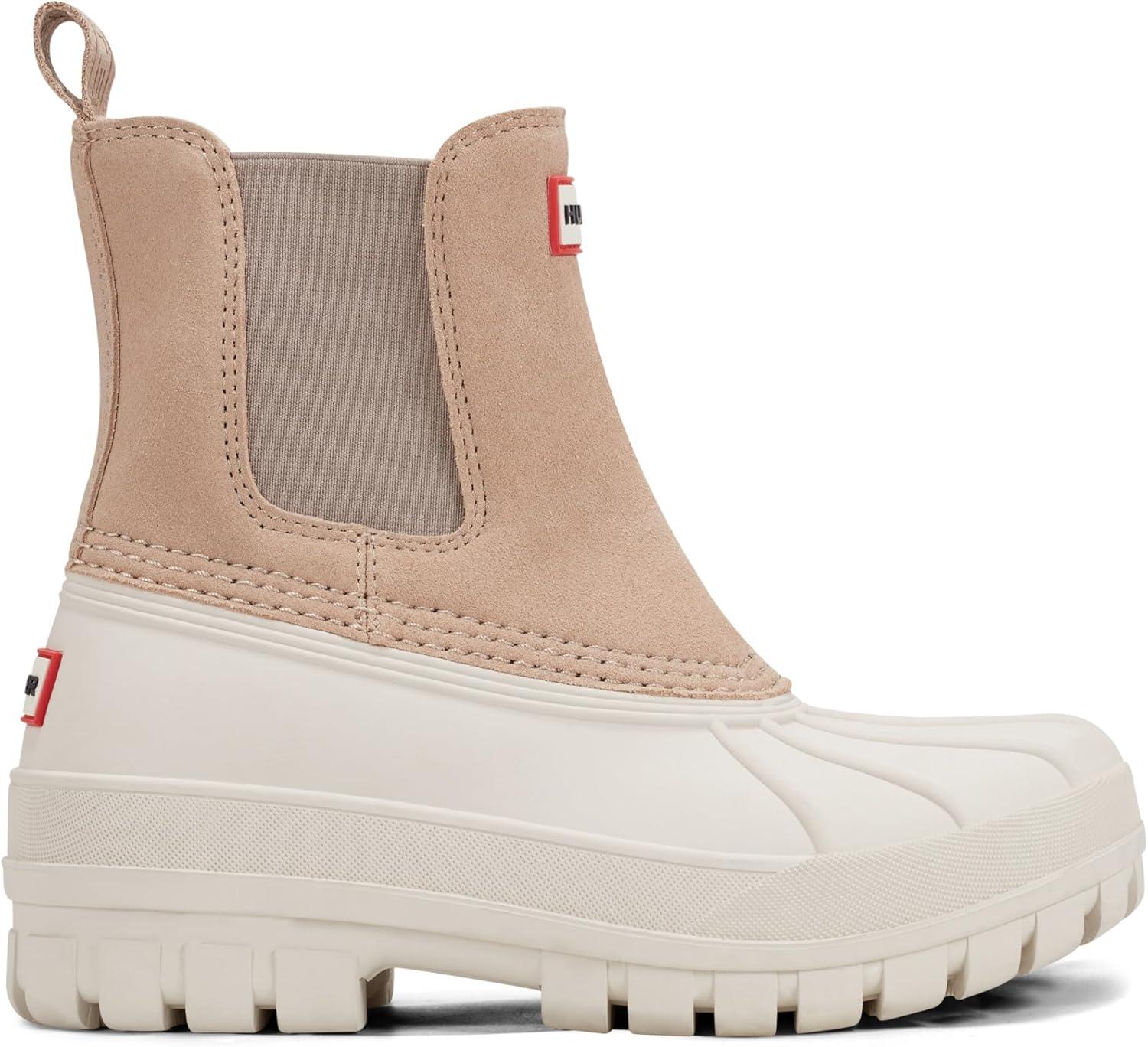 imageHunter Womens Sutton Waterproof Chelsea BootBlushIvory