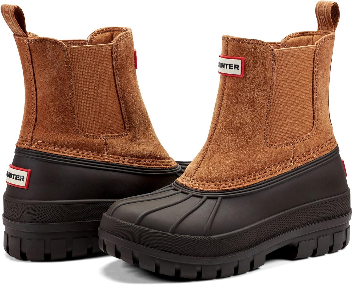 imageHunter Womens Sutton Waterproof Chelsea BootMedium Brown Suede