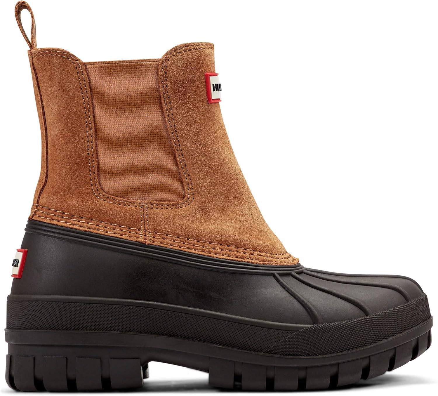 imageHunter Womens Sutton Waterproof Chelsea BootMedium Brown Suede