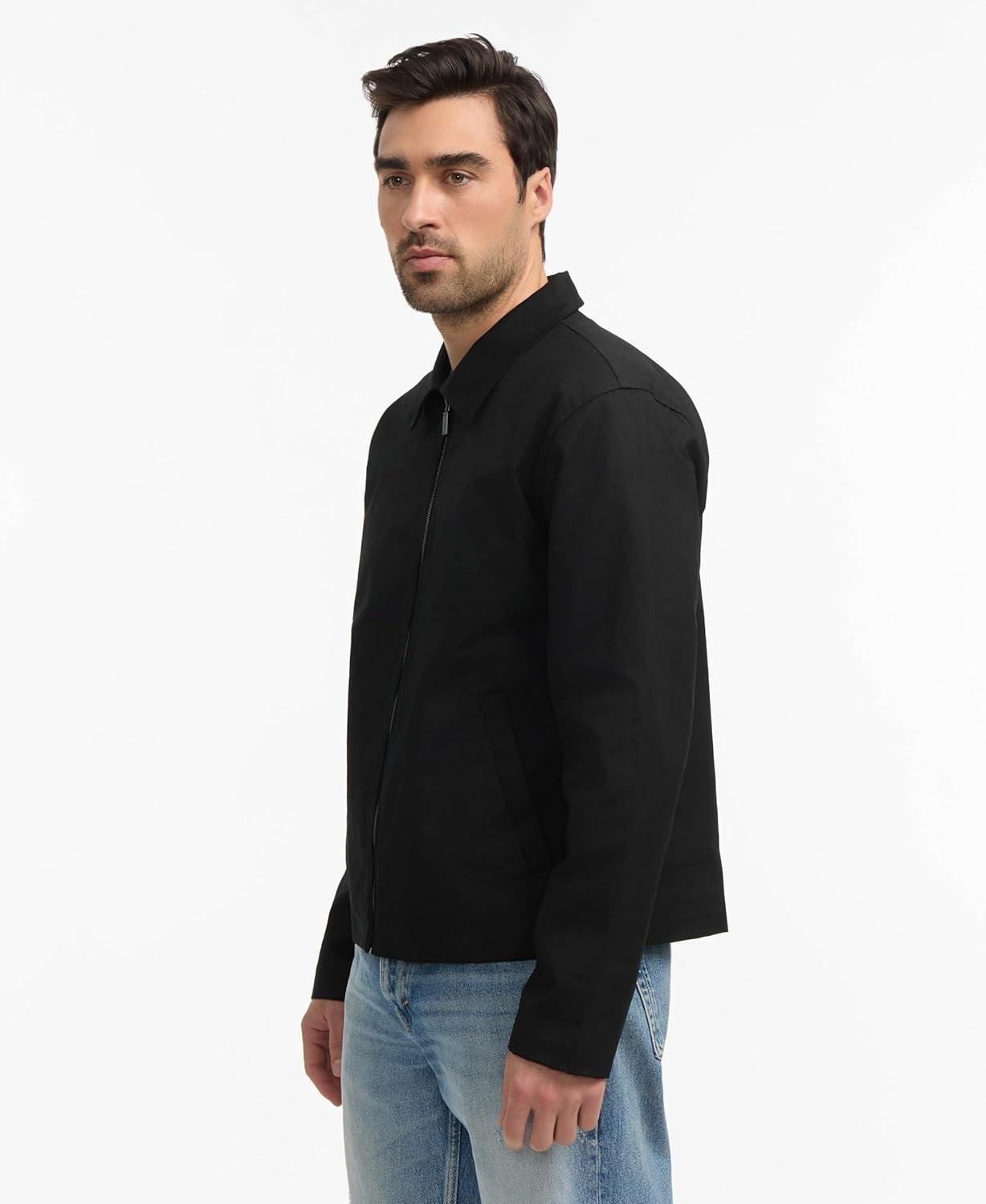 imageHunter mens Foster Wax JacketBlack