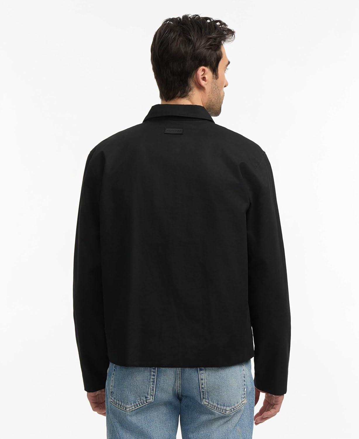 imageHunter mens Foster Wax JacketBlack