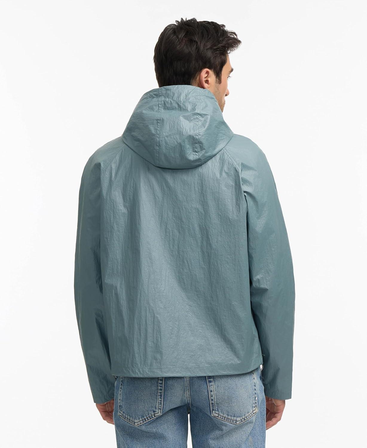 imageHunter mens Jay Wax Crinkle JacketBlizzard Blue