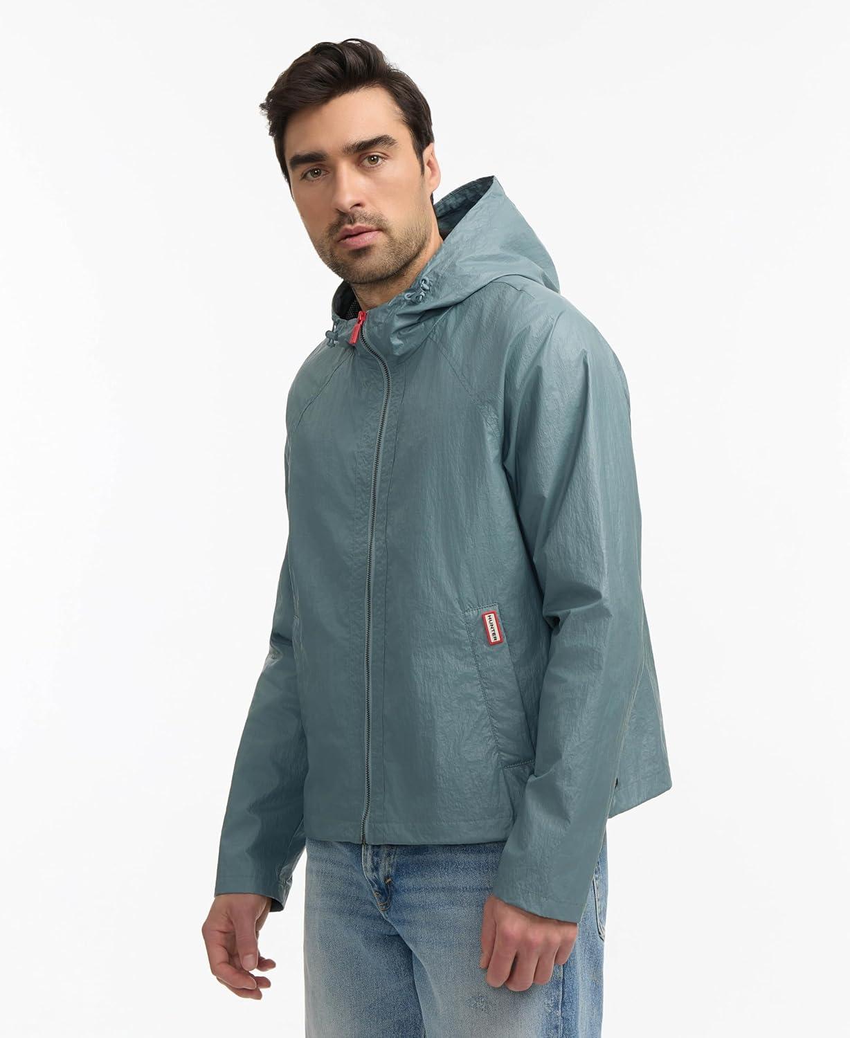 imageHunter mens Jay Wax Crinkle JacketBlizzard Blue