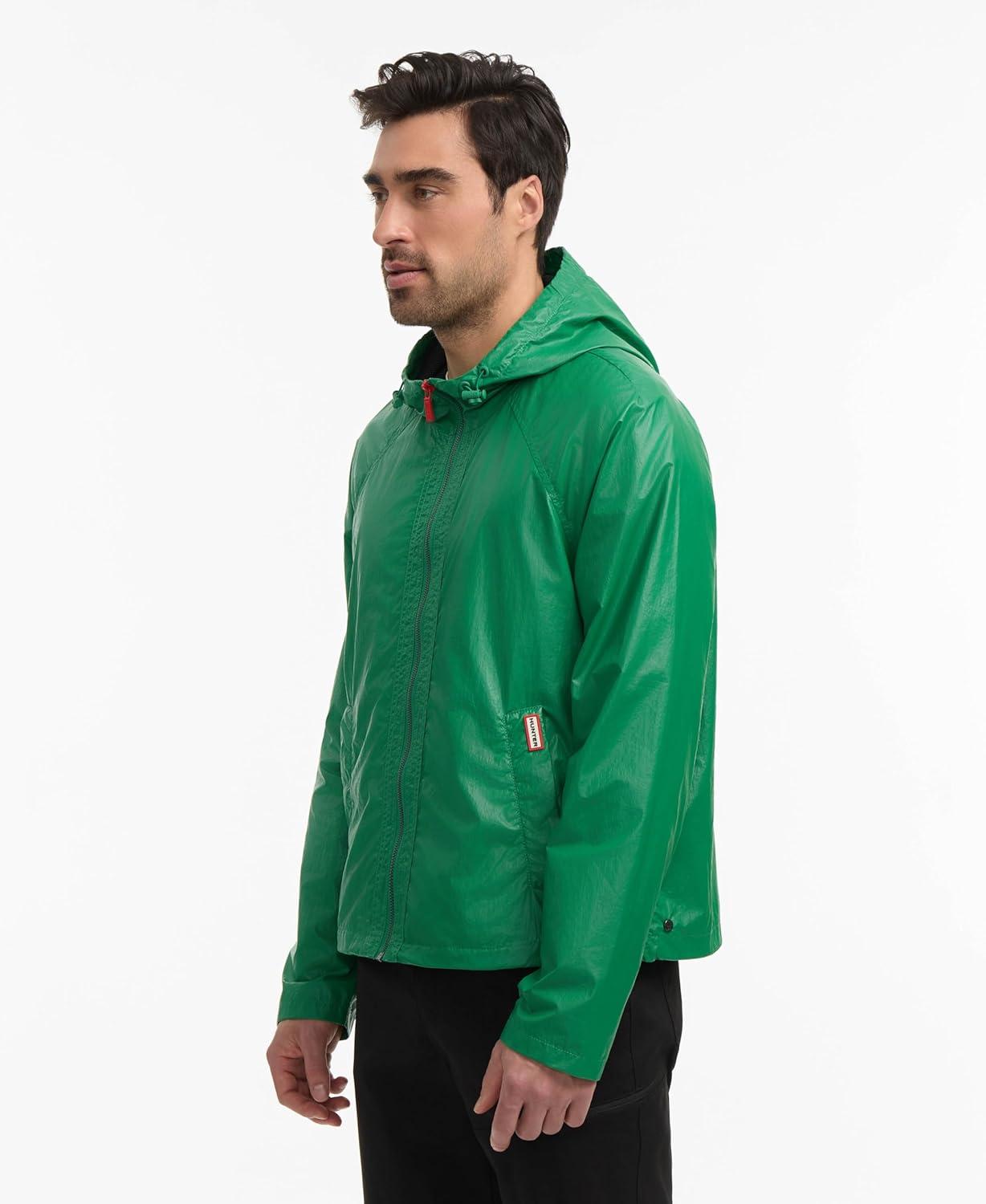 imageHunter mens Jay Wax Crinkle JacketBright Green