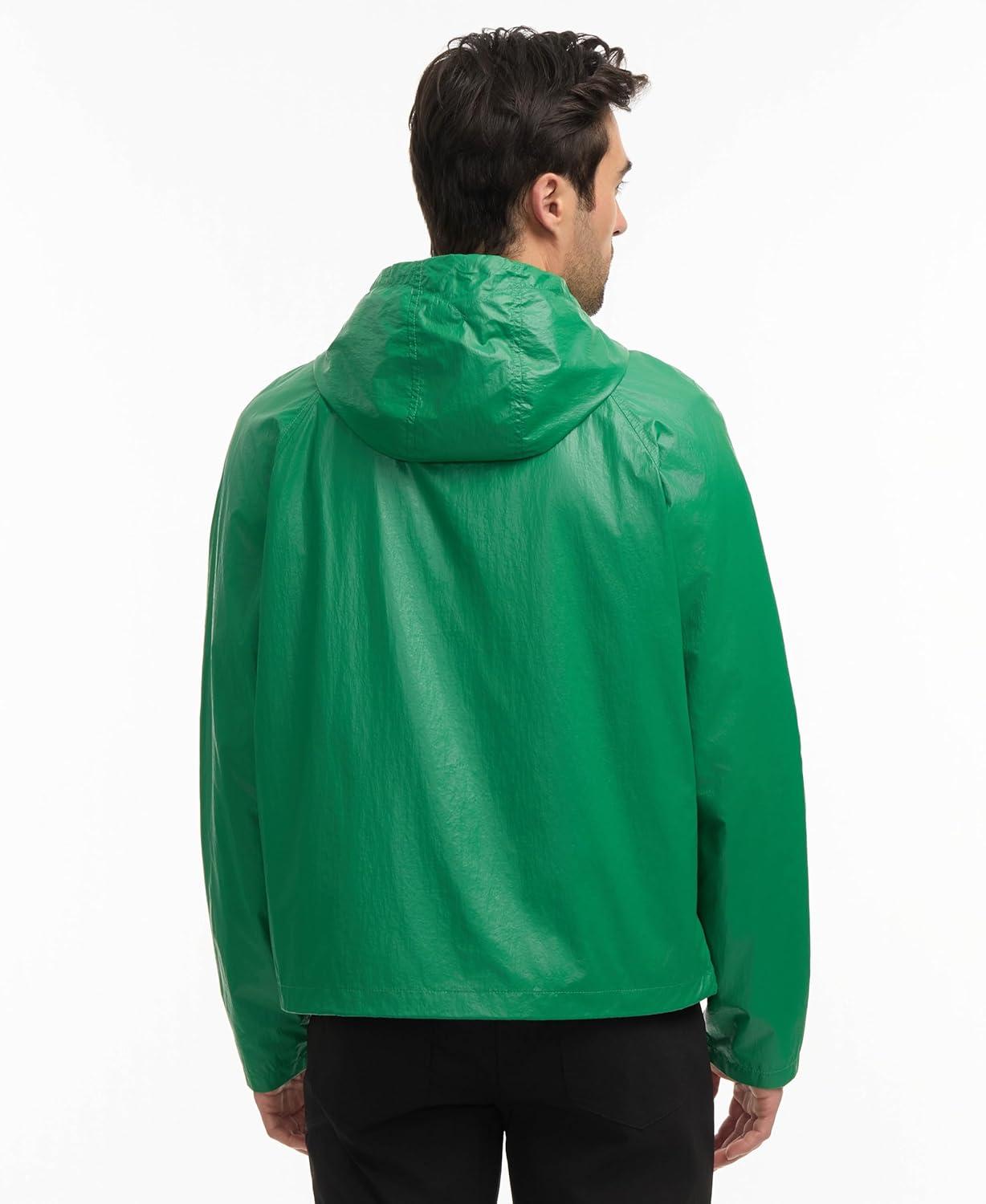 imageHunter mens Jay Wax Crinkle JacketBright Green