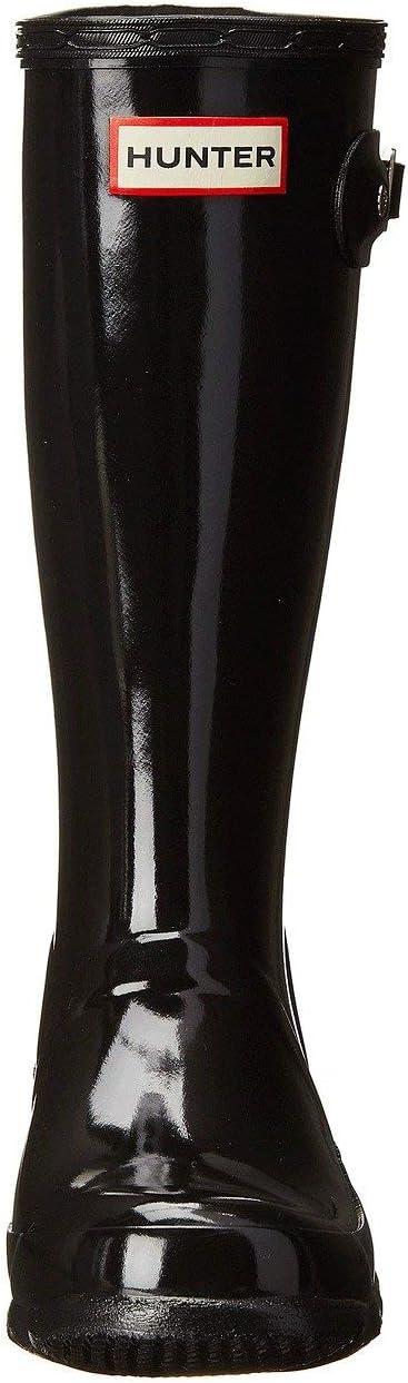 imageHunter unisexchild Original Kids Gloss Rain Boot Little KidBig KidBlack